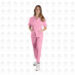 uniforme clinico rosado mujer cuello v