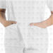 uniforme clinico mujer blusa blanco bolsillos