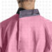 espalda delantal clinico rosado cuello redondo negro