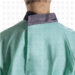 espalda delantal clinico verde cuello redondo negro