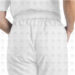 uniforme clinico mujer vista trasera pantalon blanco