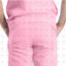 uniforme clinico hombre vista trasera pantalon rosado