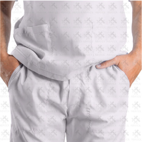uniforme clinico hombre frente pantalon gris