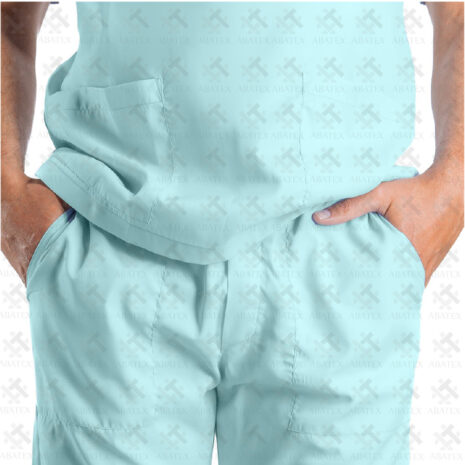 uniforme clinico hombre frente pantalon verde