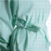 delantal clinico verde detalle amarre cintura